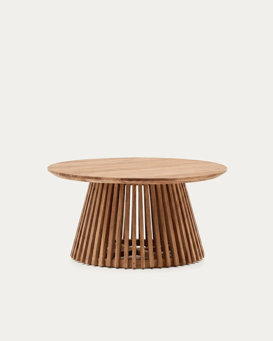 Table basse Jeanette en teck Ø 80 cm