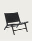 Fauteuil Calixta noir