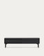 Meuble TV Lenon 2 portes en bois et placage de chêne noir 200x57 cm FSC Mix Credit