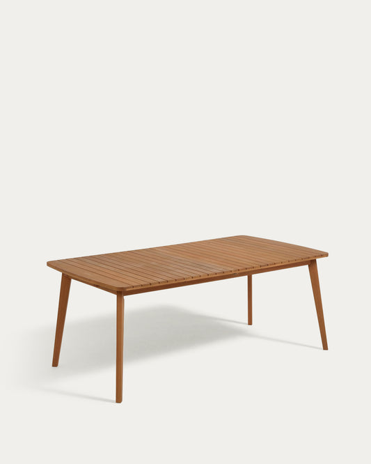 Table de jardin extensible Hanzel en bois d'eucalyptus 183 (240) x 100 cm FSC 100 %