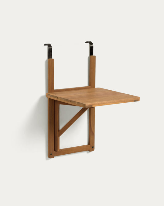 Table de balcon rabattable Amarilis en bois d'acacia 40 x 42 cm FSC 100 %