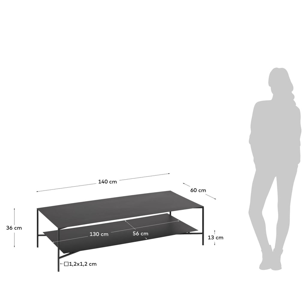 Table basse Azisi 140 x 60 cm