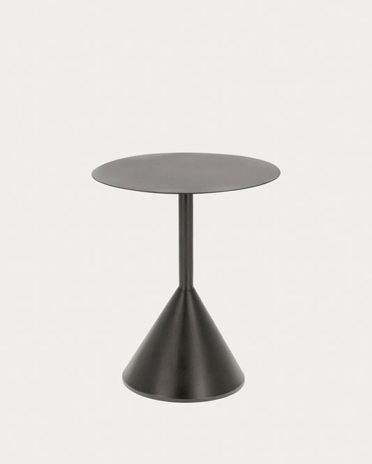 Table d’appoint Yinan Ø 48 cm noir