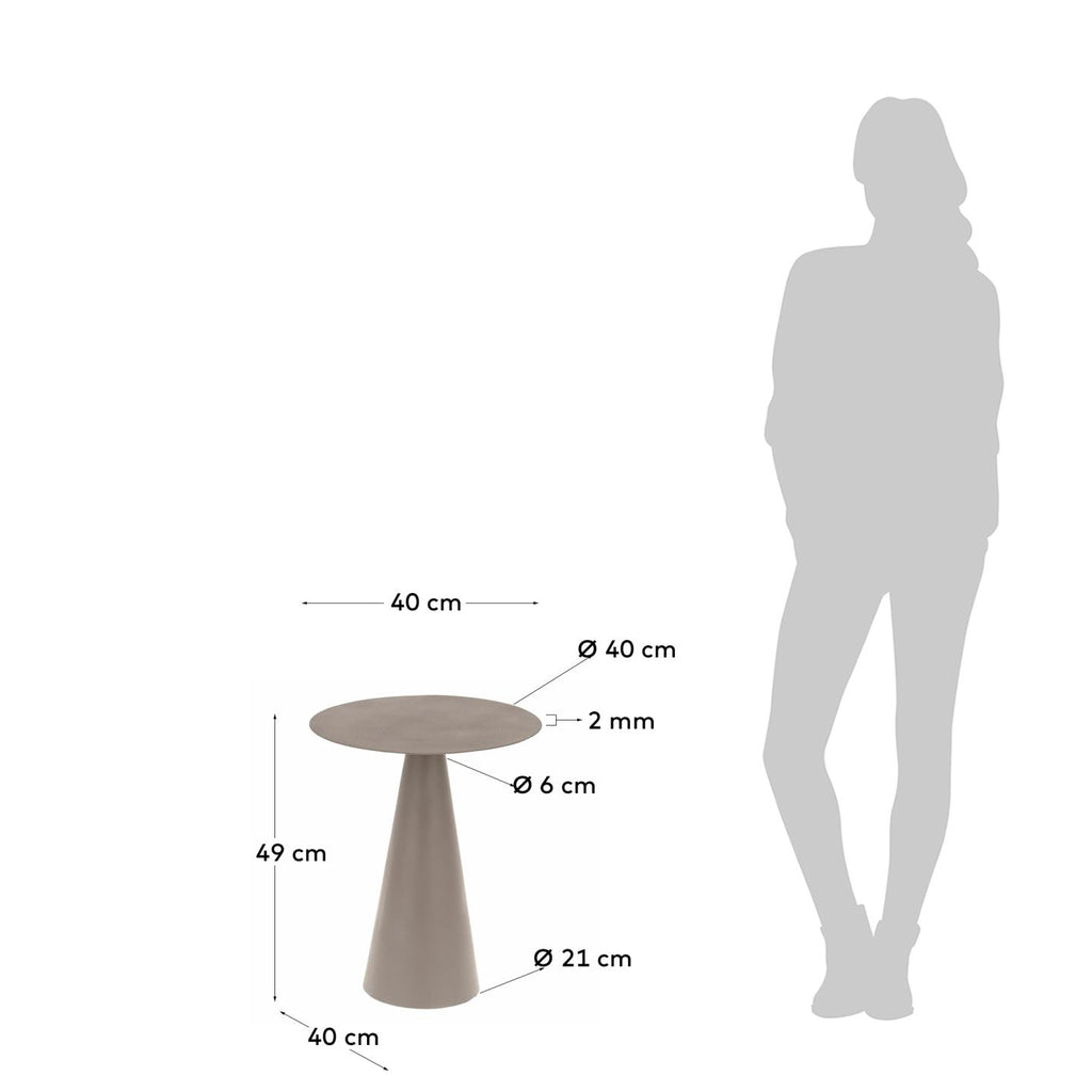 Table d’appoint Shirel Ø 40 cm verte