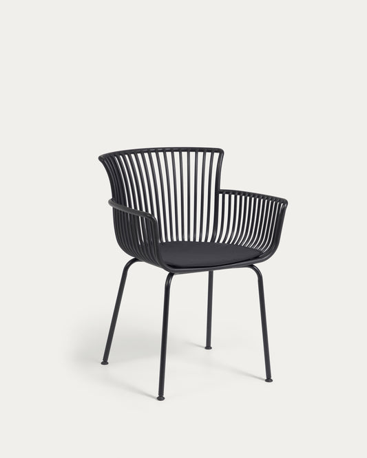 Chaise de jardin Surpika noire