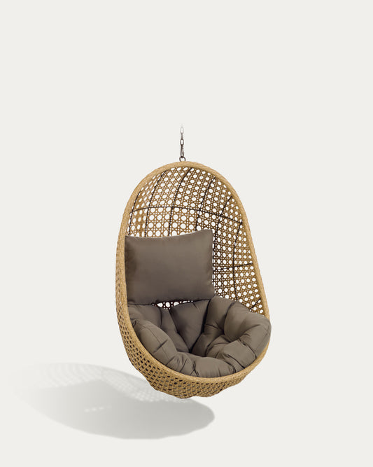 Fauteuil suspendu Cira finition naturelle