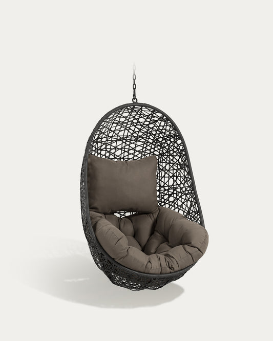 Fauteuil suspendu Florina gris foncé