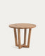 Nahla round table in solid acacia wood with natural finish Ø 90cm FSC 100%