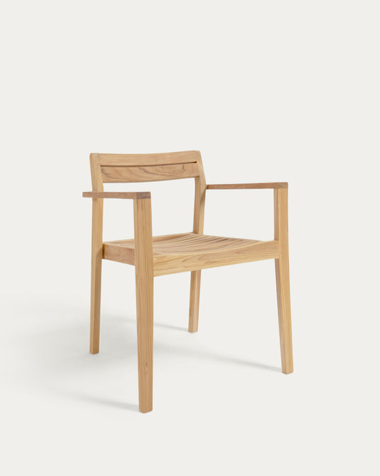 Chaise d'extérieur Victoire en bois de teck