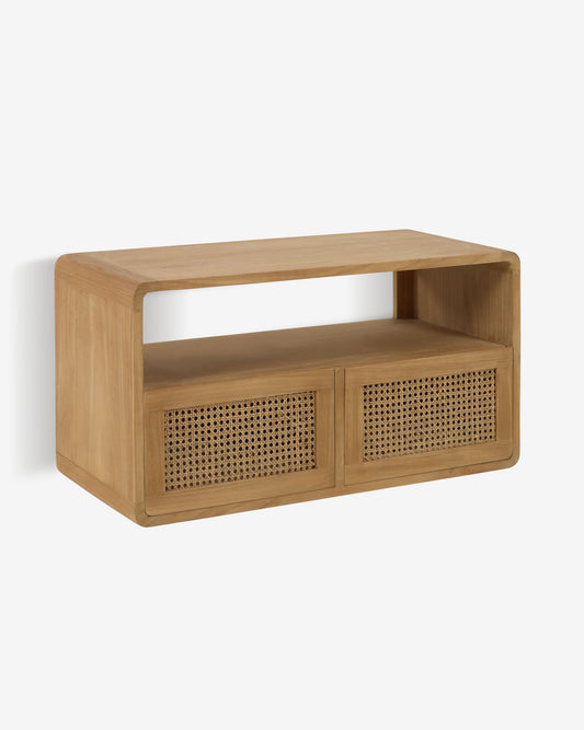 Meuble de salle de bain Sabiela en teck 86 x 45 cm