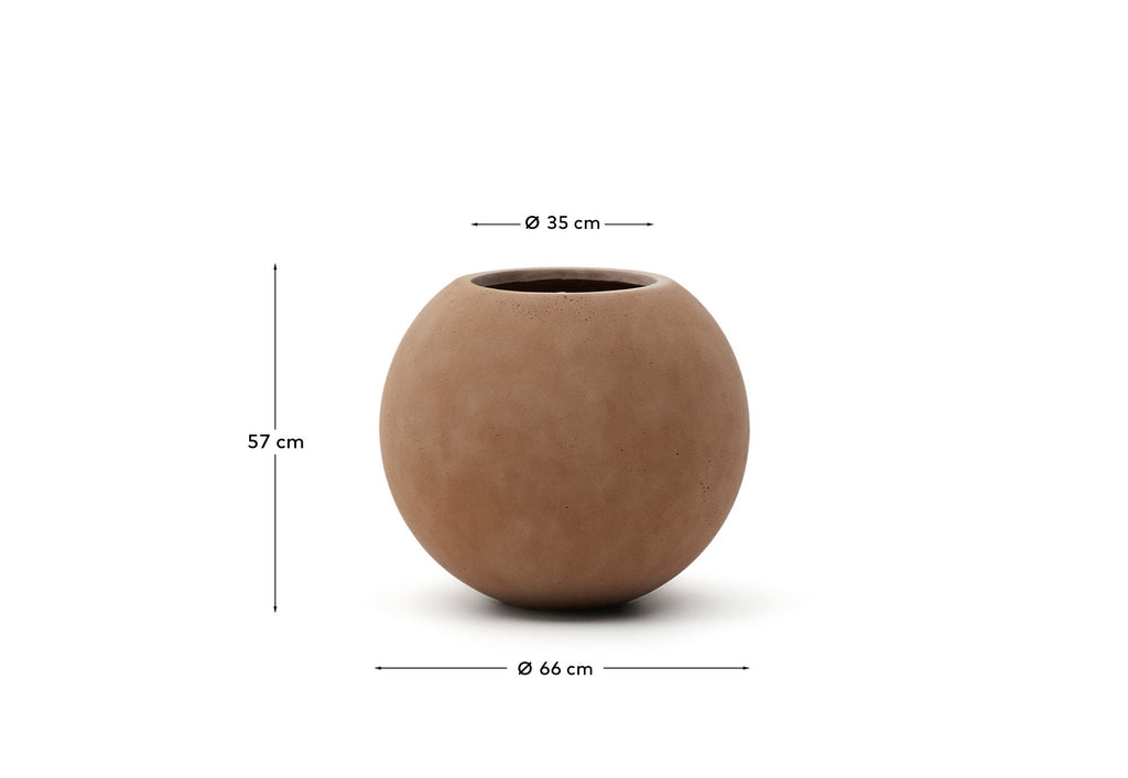 Cache-pot Solna effet terracota Ø 66 cm