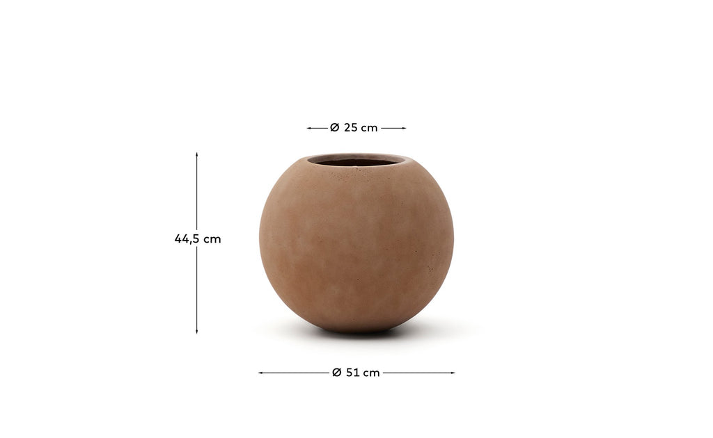 Cache-pot Solna effet terracota Ø 51 cm