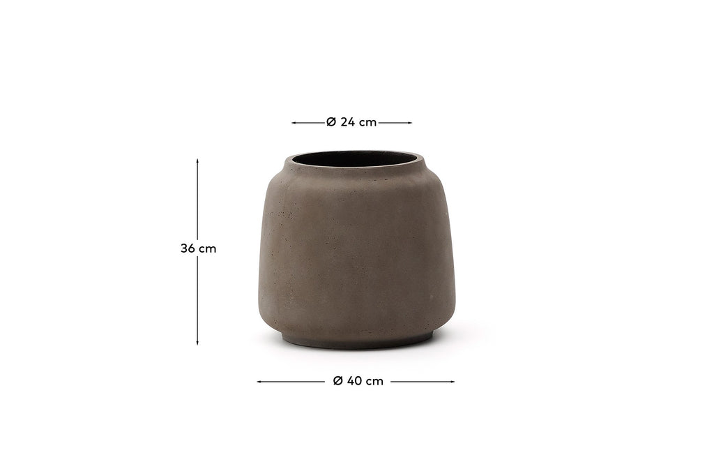 Cache-pot Lira effet terracota Ø 40 cm