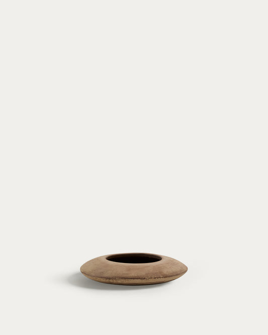 Rivor terracotta planter with natural finish Ø 50cm