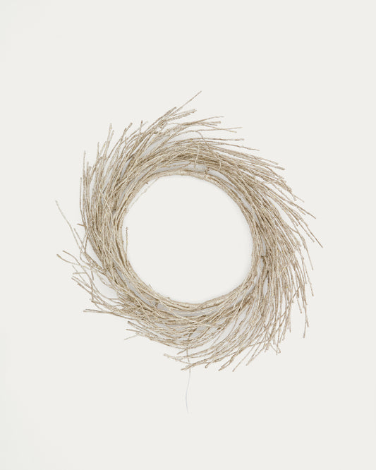 Couronne lumineuse Bria dorée Ø60 cm