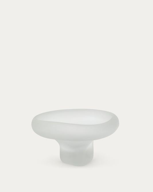 Centre de table Ondaro en verre dépoli 15 cm