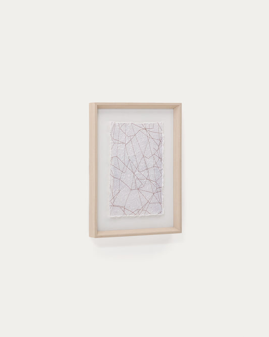 Tableau Durkan en papier recyclé blanc 30 x 40 cm