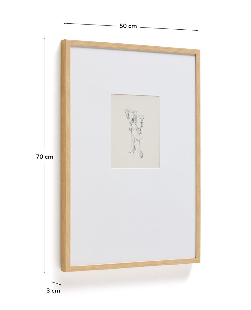 Tableau Lirena illustration botanique 50 x 70 cm