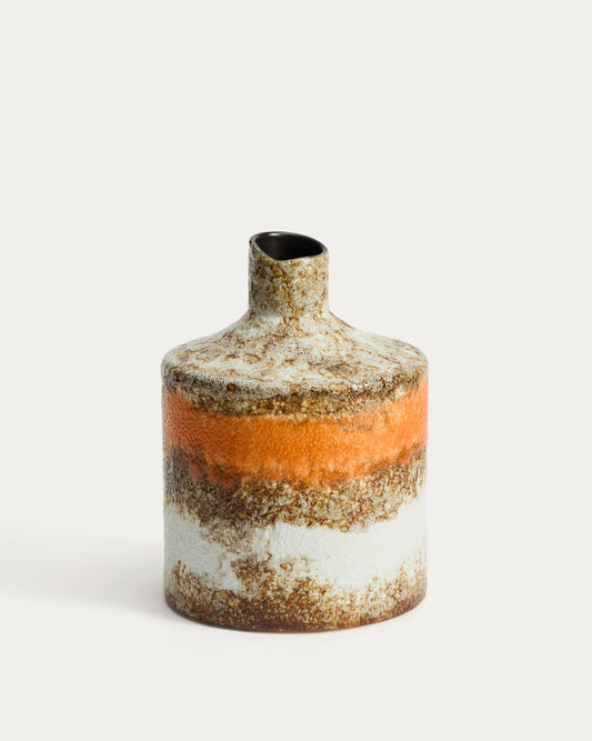 Vase Estin en céramique multicolore 25 cm