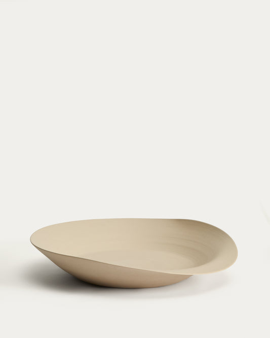 Centre de table Ebenor en céramique beige Ø 53 cm