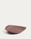Centre de table Ebenor en céramique marron chocolat Ø 40 cm