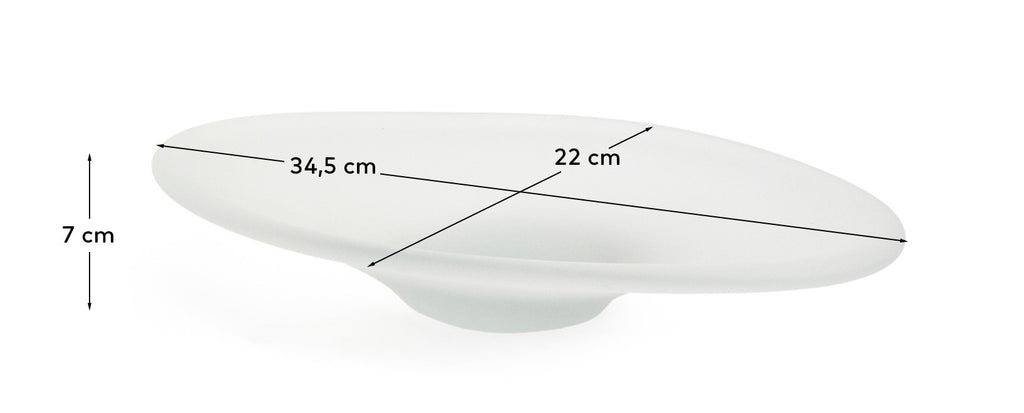 Centre de table Vionze en verre 34,5 x 22 cm
