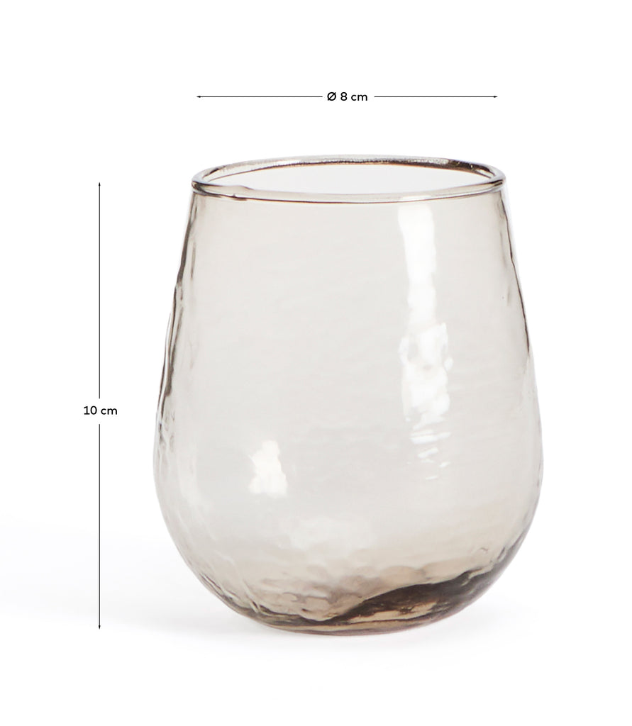 Verre Sileia en verre recyclé marron