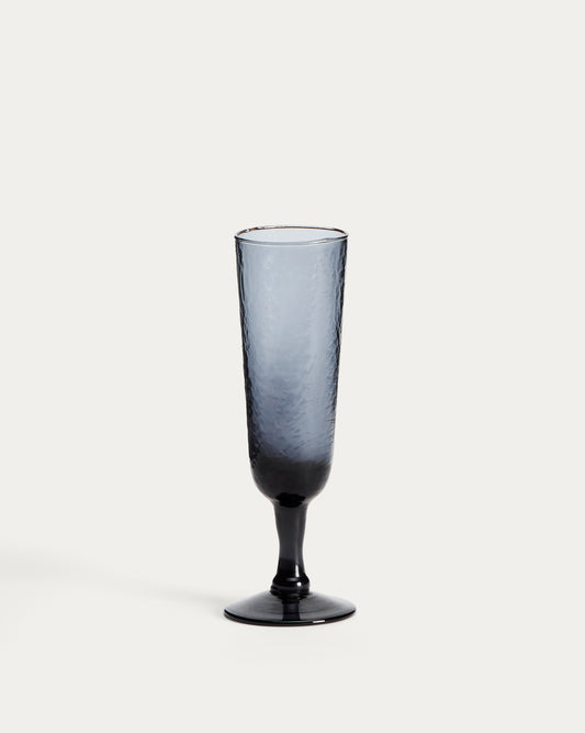 Verre à vin Sileia en verre recyclé bleu