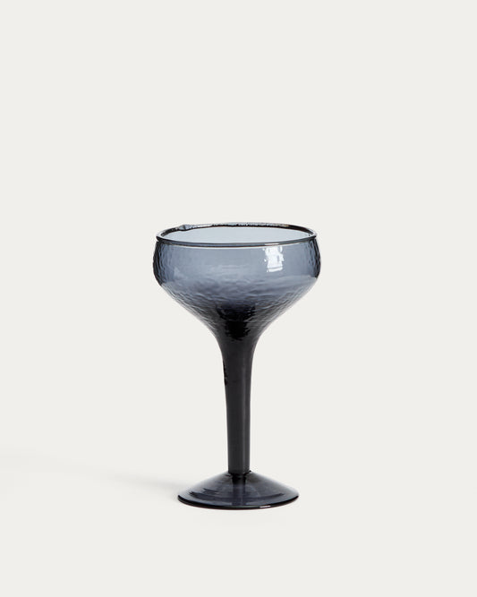 Verre à vin Sileia en verre recyclé bleu