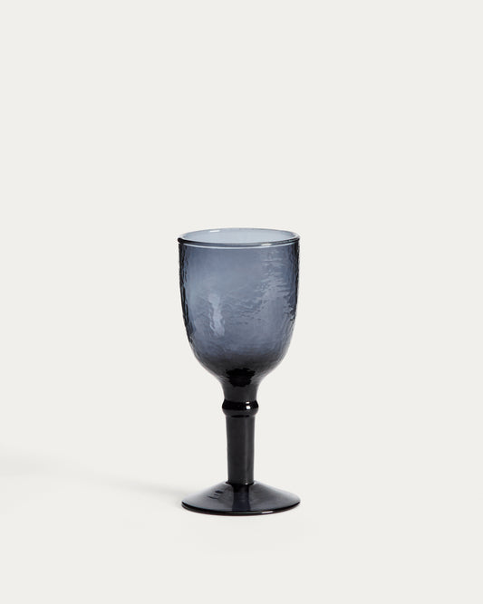 Verre à vin Vinea en verre recyclé bleu