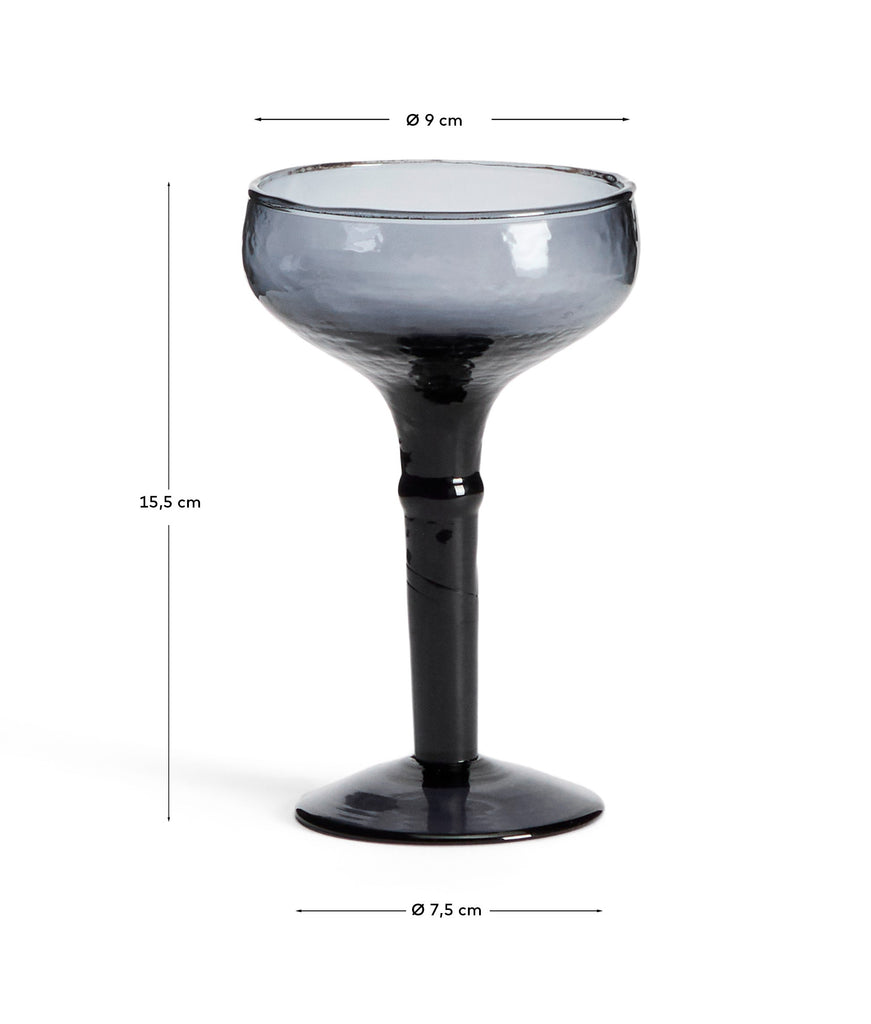 Verre à vin Vinea en verre recyclé bleu