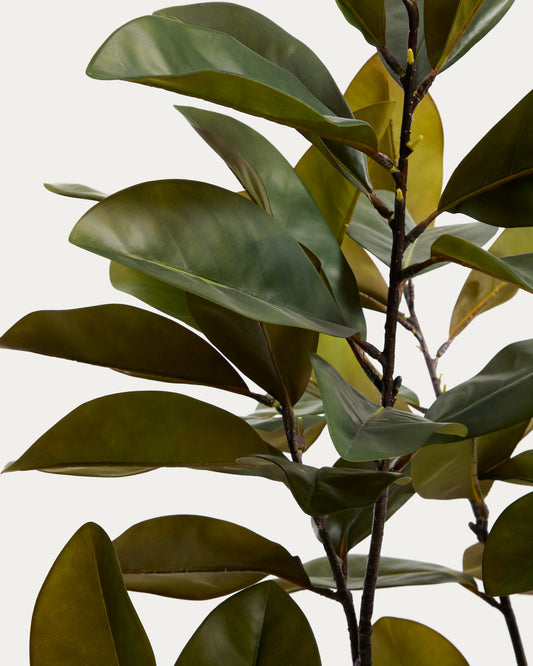 Arbre artificiel Magnolia avec pot blanc 160 cm