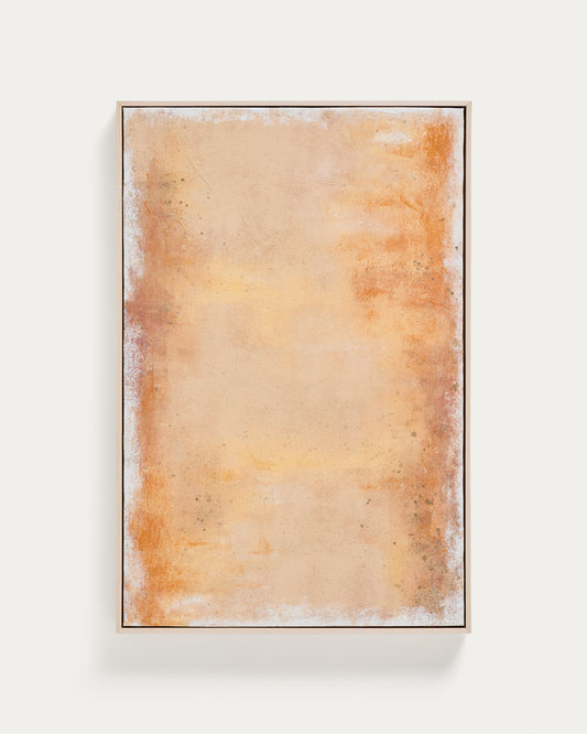 Tableau abstrait Selnar jaune 60 x 90 cm