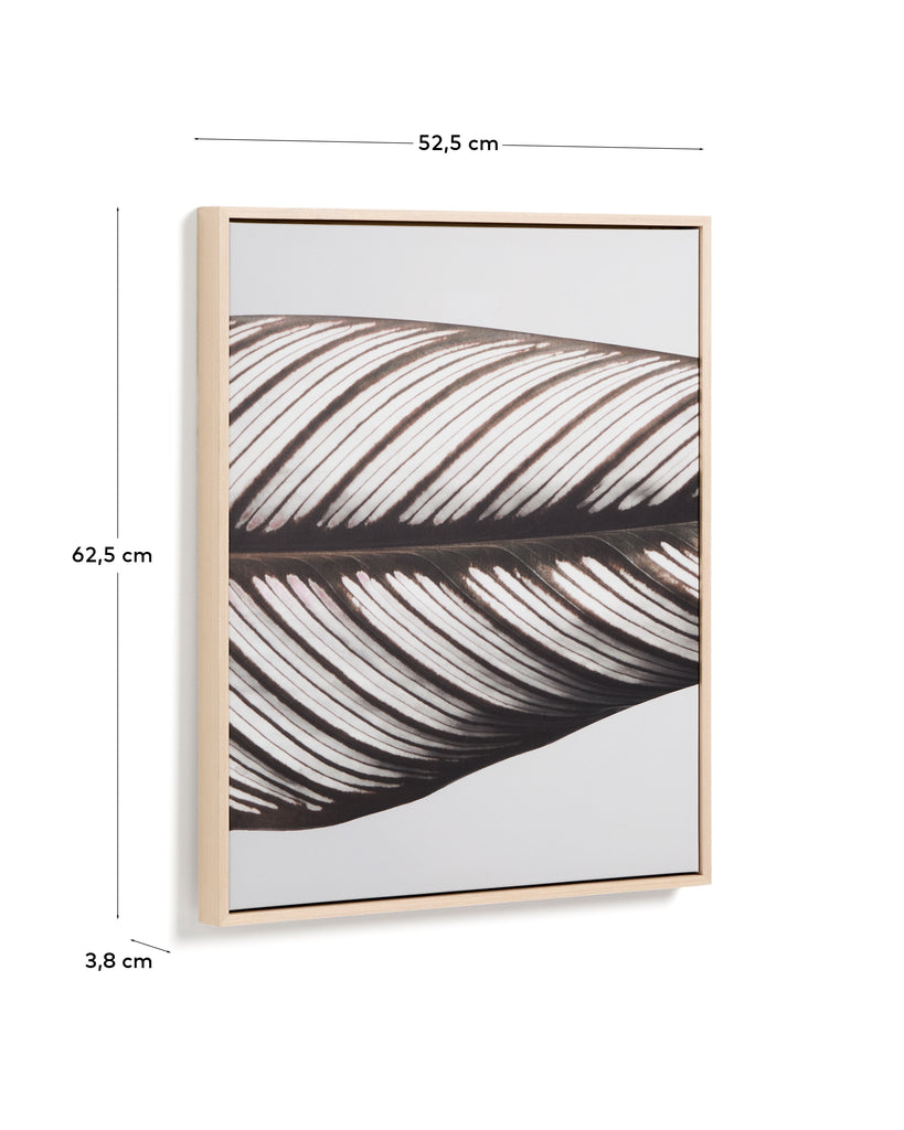 Tableau Foliae photographie de feuille 52,5 x 62,5 cm