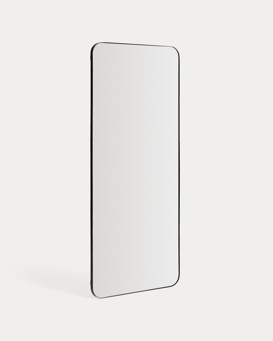 Miroir Marco en métal noir 80 x 180 cm
