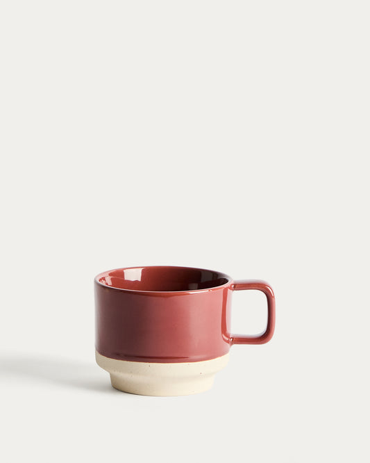 Tasse Doren en céramique grenat