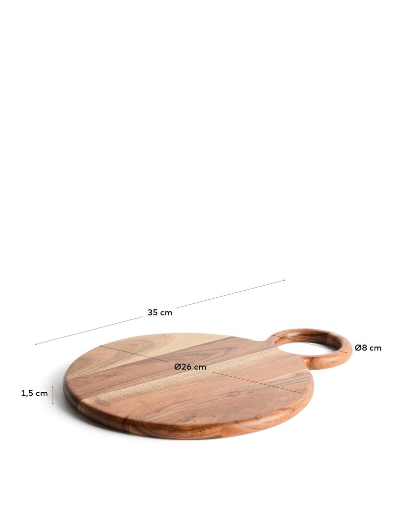 Planche de service Dalme en bois d’acacia Ø 26,5 cm
