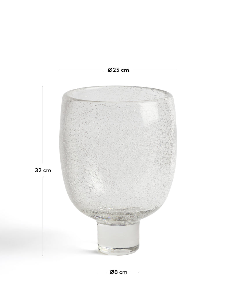 Centre de table Sirau en verre transparent Ø 24 cm