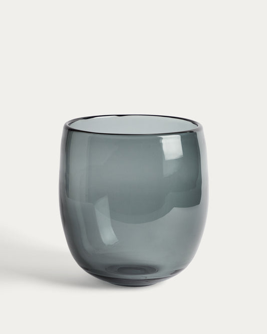 Sirau grey glass centrepiece Ø24cm