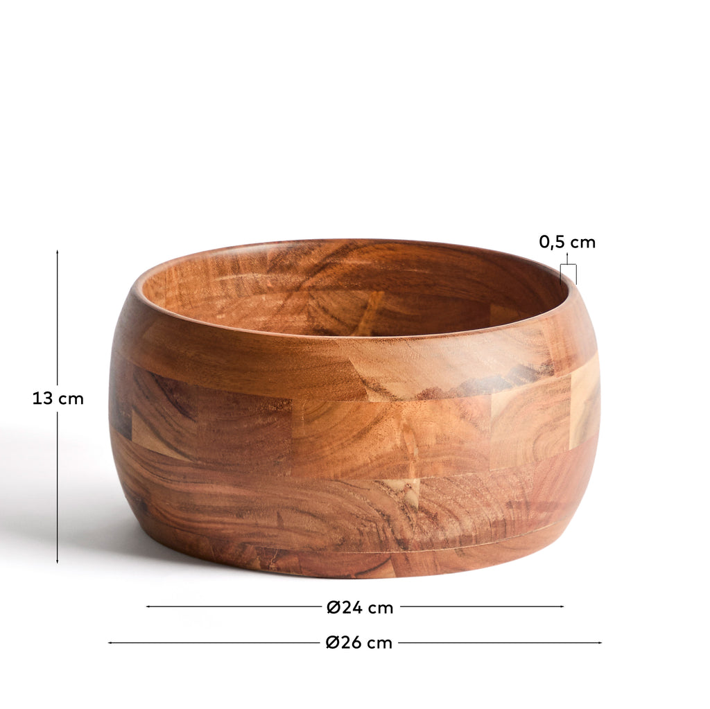 Grand bol en bois d’acacia Malor