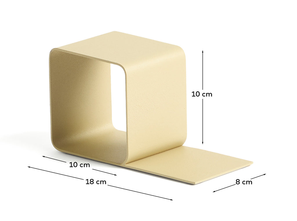 Serre-livres Mistra en fer beige