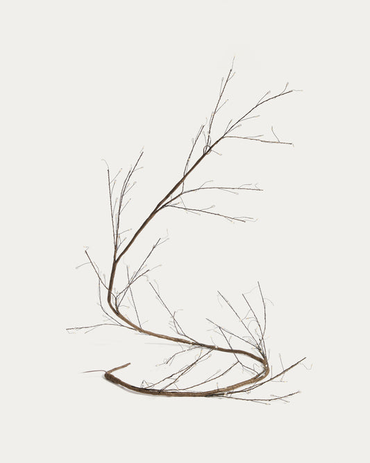Brown Java LED light-up garland 30 cm
