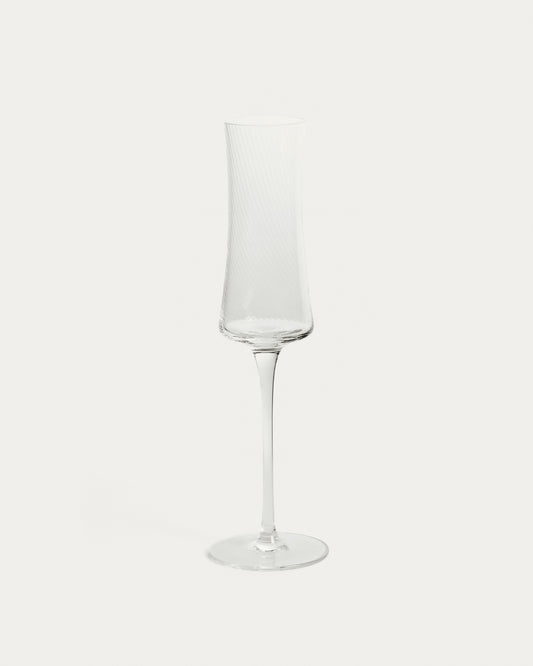 Verre à vin transparent Alori avec relief 15 cl