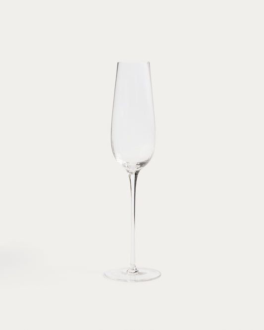 Coupe à champagne Davel en verre transparent 21,5 cl