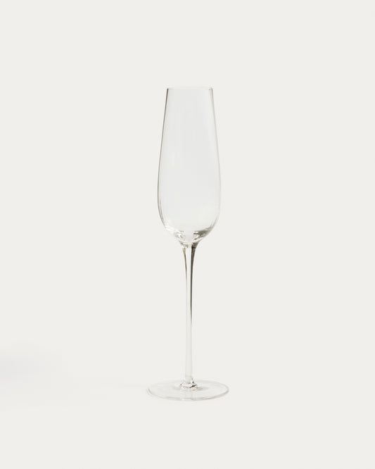 Coupe à champagne Davel en verre transparent 21,5 cl