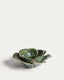 Ederia candle holder in olive green ceramic Ø20cm