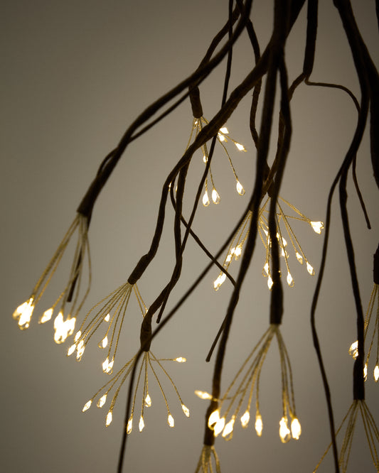 Brown Java LED branch-shaped light-up garland 30 cm