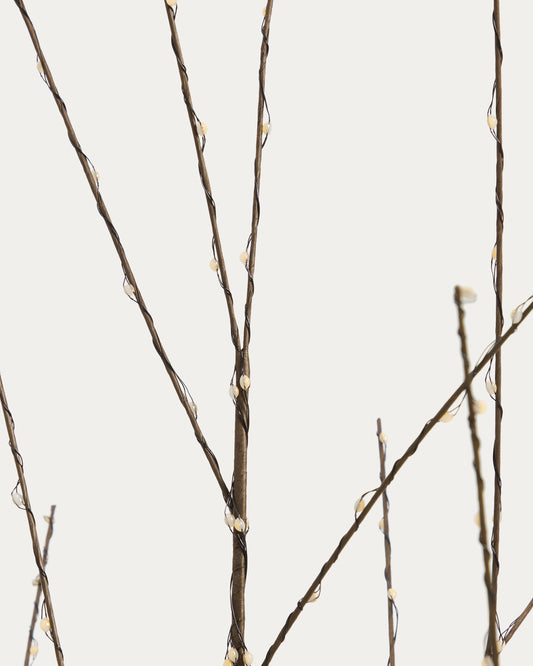 Brown Voriel LED light-up tree 213 cm