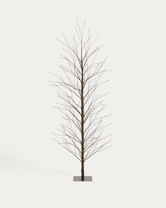 Brown Voriel LED light-up tree 213 cm