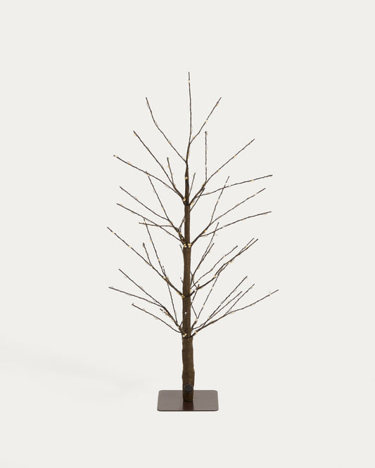 Brown Voriel LED light-up tree 70 cm